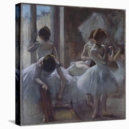 Groupe de danseuses-Edgar Degas-Stretched Canvas