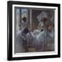 Groupe de danseuses-Edgar Degas-Framed Giclee Print