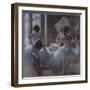 Groupe de danseuses-Edgar Degas-Framed Giclee Print