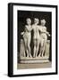 Groupe statuaire  : Les Trois grâces-null-Framed Giclee Print