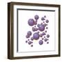 Grouping of Virus Particles-null-Framed Art Print