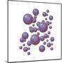 Grouping of Virus Particles-null-Mounted Art Print
