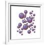 Grouping of Virus Particles-null-Framed Art Print