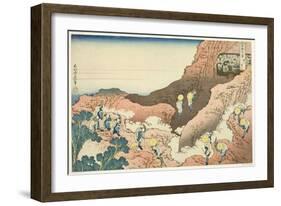 Groups of Mountain Climbers (Shojin Tozan), C.1830-33-Katsushika Hokusai-Framed Giclee Print