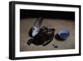 Grouse and Blueberries, 2008-James Gillick-Framed Giclee Print