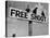 Grouse on "Free Shoot" Sign-null-Stretched Canvas