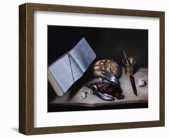 Grouse, Pestle and Mortar and Knife, 2008-James Gillick-Framed Giclee Print