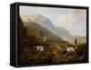 Grouse Shooting in the Highlands-Charles Henry Schwanfelder-Framed Stretched Canvas