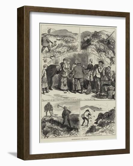 Grouse-Shooting-null-Framed Giclee Print