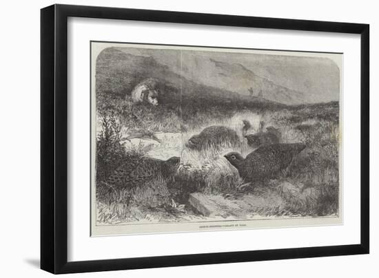 Grouse-Shooting-null-Framed Giclee Print