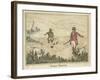 Grouse, Two Men and Their Dogs Walk up a Moor Hoping to Start up Some Grouse-Henry Thomas Alken-Framed Art Print