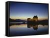 GrovŸbritanien, Schottland, Eilean Donan Castle Mit, Loch Duich Am Abend, Abendstimmung, Burg, See-Thonig-Framed Stretched Canvas