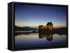 GrovŸbritanien, Schottland, Eilean Donan Castle Mit, Loch Duich Am Abend, Abendstimmung, Burg, See-Thonig-Framed Stretched Canvas