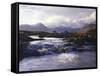 GrovŸbritannien, Schottland, Strathclyde, Rannoch Moor, River Ba , Natur, Berglandschaft-Thonig-Framed Stretched Canvas