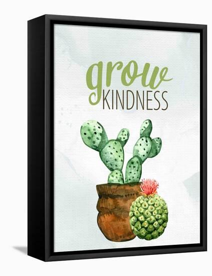 Grow Kindness-Kimberly Allen-Framed Stretched Canvas