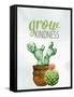 Grow Kindness-Kimberly Allen-Framed Stretched Canvas