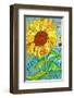 Grow Sunflower-null-Framed Art Print