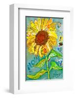 Grow Sunflower-null-Framed Art Print