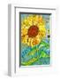 Grow Sunflower-null-Framed Art Print