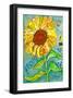 Grow Sunflower-null-Framed Art Print