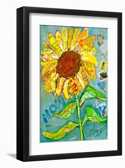 Grow Sunflower-null-Framed Art Print