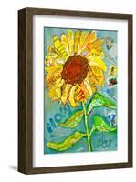 Grow Sunflower-null-Framed Art Print