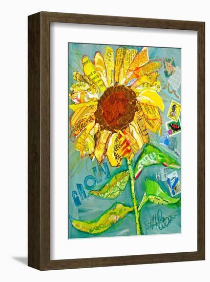 Grow Sunflower-null-Framed Art Print