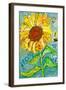 Grow Sunflower-null-Framed Art Print