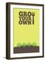 Grow Your Own Poster Broccoli-naffarts-Framed Art Print