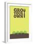 Grow Your Own Poster Broccoli-naffarts-Framed Art Print
