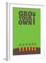 Grow Your Own Poster Carrots-naffarts-Framed Art Print