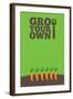 Grow Your Own Poster Carrots-naffarts-Framed Art Print