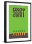 Grow Your Own Poster Carrots-naffarts-Framed Art Print