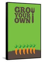 Grow Your Own Poster Carrots-naffarts-Framed Stretched Canvas