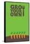 Grow Your Own Poster Carrots-naffarts-Framed Stretched Canvas