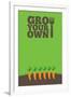 Grow Your Own Poster Carrots-naffarts-Framed Art Print