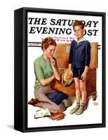 "Growing Boy," Saturday Evening Post Cover, September 16, 1939-Frances Tipton Hunter-Framed Stretched Canvas