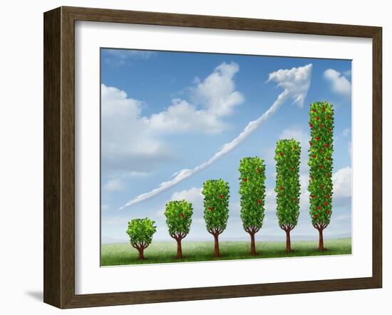 Growing Business Success-digitalista-Framed Art Print