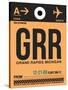 GRR Grand Rapids Luggage Tag I-NaxArt-Stretched Canvas