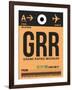 GRR Grand Rapids Luggage Tag I-NaxArt-Framed Art Print