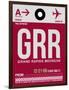 GRR Grand Rapids Luggage Tag II-NaxArt-Framed Art Print