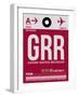 GRR Grand Rapids Luggage Tag II-NaxArt-Framed Art Print