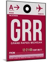 GRR Grand Rapids Luggage Tag II-NaxArt-Mounted Art Print