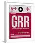 GRR Grand Rapids Luggage Tag II-NaxArt-Framed Art Print