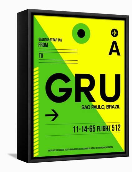 GRU Sao Paulo Luggage Tag I-NaxArt-Framed Stretched Canvas