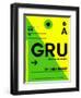 GRU Sao Paulo Luggage Tag I-NaxArt-Framed Art Print