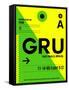 GRU Sao Paulo Luggage Tag I-NaxArt-Framed Stretched Canvas