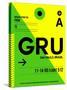 GRU Sao Paulo Luggage Tag I-NaxArt-Stretched Canvas