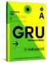 GRU Sao Paulo Luggage Tag I-NaxArt-Stretched Canvas