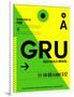 GRU Sao Paulo Luggage Tag I-NaxArt-Framed Art Print